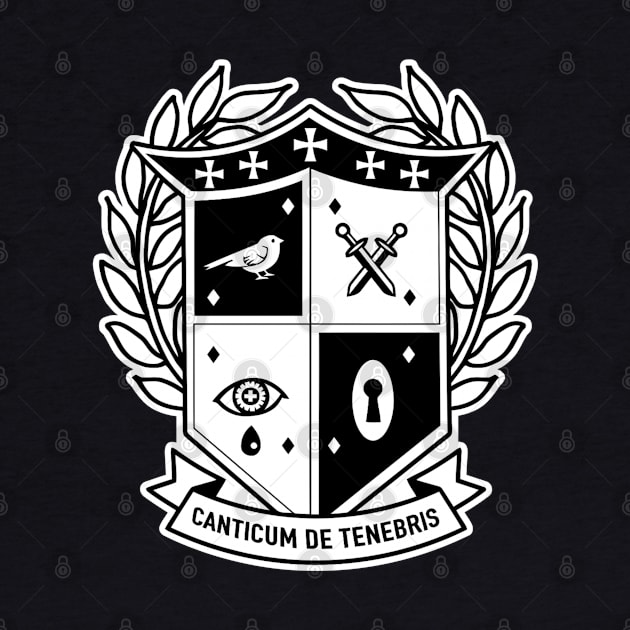 S. Academy crest black and white by buby87